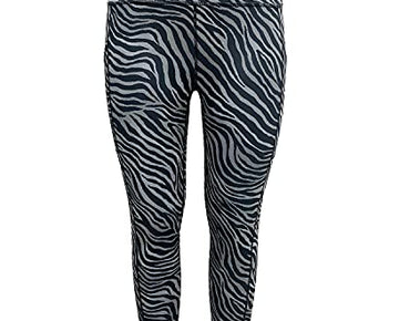Ideology Women's High-Rise Animal-Print 7/8 Length Leggings Tonal Grey XS