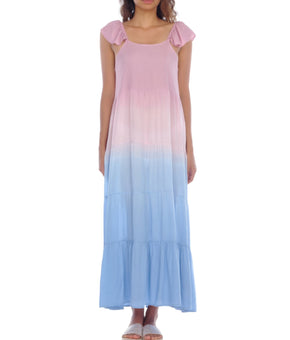 Raviya Women's Ombre Maxi Coverup Dress Swimsuit Pink Size S