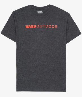 Bass Outdoor Shirt Men's Size S Gray Charcoal Heather Graphic T-Shirt Outdoor