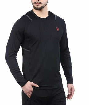 Spyder Men's Active Long Sleeve Tee T-Shirt Proweb Microfleece Black Size XXL