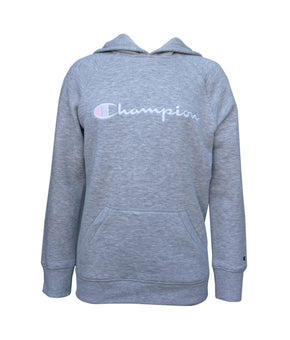Champion Big Girls Raglan Hoodie size L Blue Grey