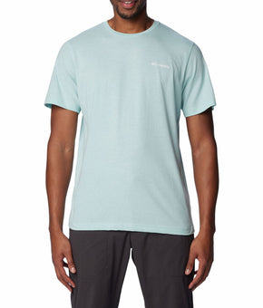 Columbia Mens Regular fit Short Sleeve T-Shirt Shirt Size S Green Solid MSRP $36