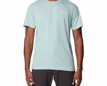 Columbia Mens Regular fit Short Sleeve T-Shirt Shirt Size S Green Solid MSRP $36