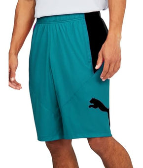 Puma Mens Training Fitness Shorts Green Size S