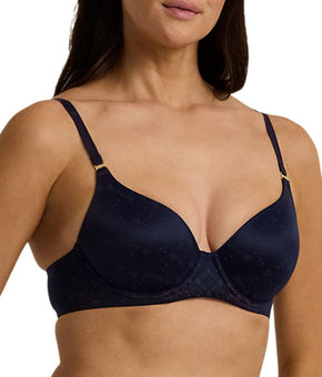 Ralph Lauren NAVY Comfort Collection Repeat-Logo T-shirt Bra, US Size 36C