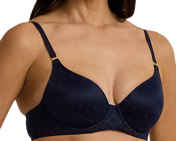 Ralph Lauren NAVY Comfort Collection Repeat-Logo T-shirt Bra, US Size 36C