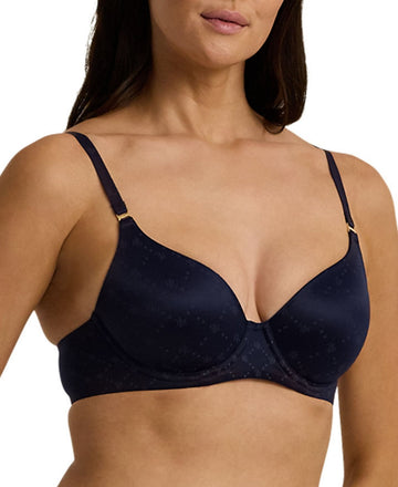 Ralph Lauren NAVY Comfort Collection Repeat-Logo T-shirt Bra, US Size 36C