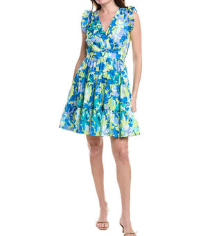 Taylor womens Mini Dress, Size 8, Green MSRP $129