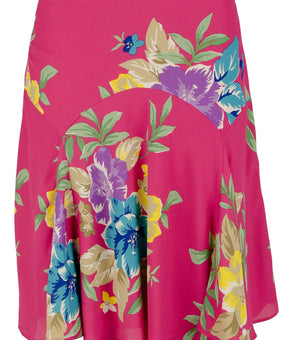 Ralph Lauren Women's Floral Georgette Skirt Pink Size 10
