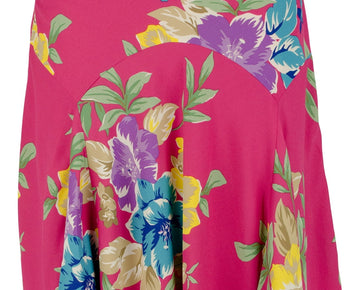 Ralph Lauren Women's Floral Georgette Skirt Pink Size 10