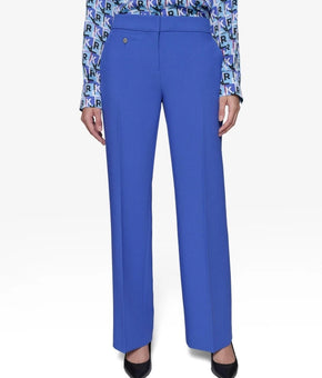 Karl Lagerfeld Paris Pants Womens Size 2 Blue Straight Leg Dress Stretch $119