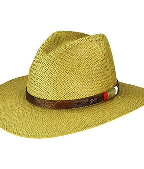 Bailey of Hollywood Men Barrett Endura Straw Fedora Elmwood Beige Size S