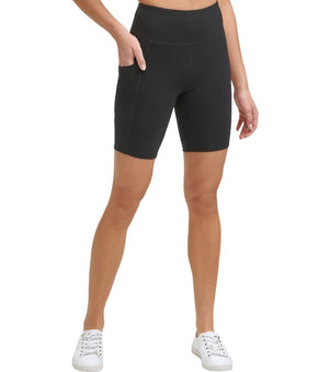 Calvin Klein Performance Women's Logo High-Waist Bike Shorts Black, X-Small