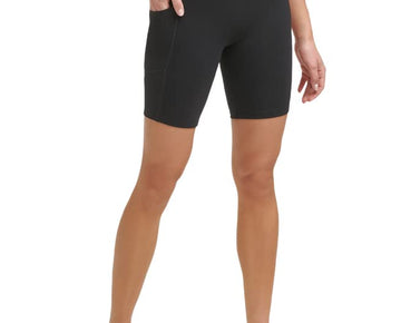Calvin Klein Performance Women's Logo High-Waist Bike Shorts Black, X-Small