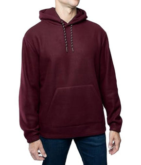 LAZER Mens Polar Fleece Pullover Hoodie Red Size M
