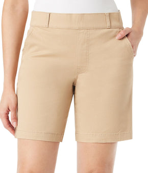 Gloria Vanderbilt Women's Shape Effect Shorts Color: Travertine Size: 16 Beige