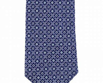 The Men's Store Mens Neck Tie One Linked Medallion Silk Blue Not Applicable