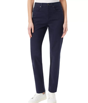 Gloria Vanderbilt Women's Amanda Ultralight Straight-Leg Jeans Size 12 Navy
