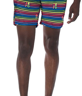 2(X)IST Mens Quick Dry Printed Board Short Swimwear Navy blue Size XL MSRP $58