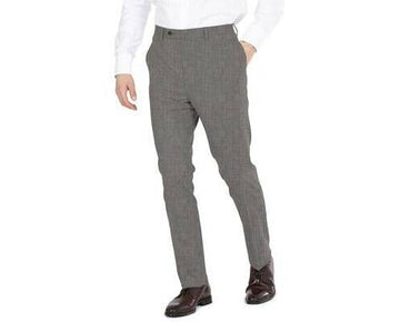 Dkny Men's Modern-Fit Stretch Suit Pants Grey Size 33X30 MSRP $135