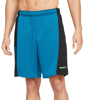 Nike Men's Dri-fit Colorblocked Training Shorts Blue Size 2XL