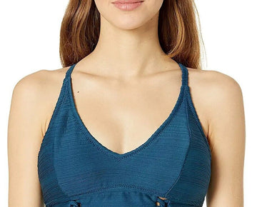 Jessica Simpson Cropped Cami swim Top Dark Navy Size S (Women's 6-8)