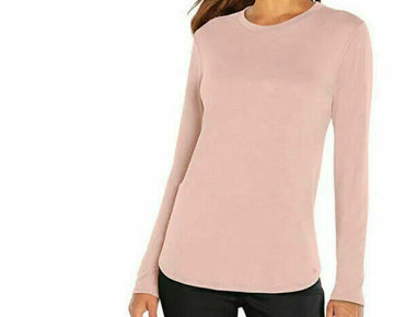 Banana Republic Womens Long Sleeve Crewneck Top Pink Size S