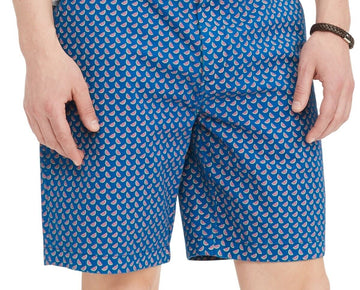 TOMMY HILFIGER Men TH FLEX Sliced Watermelon Critter 9" Shorts Blue Size 32 $70