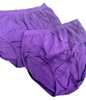 Bali Women's Comfort Revolution Brief Panties 2-PK Purple Size 8/9