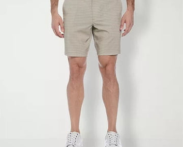 Pga Tour Mens Regular fit Golf Shorts Shorts 42 / 8 Beige Striped