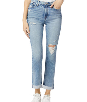 Hudson Womens Holly Denim High Rise Straight Leg Jeans Blue Size 29