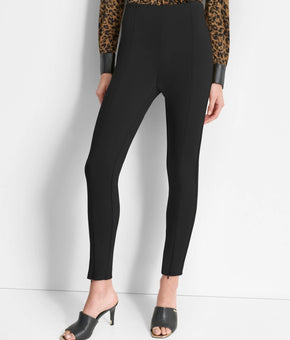 DKNY Women's Front-Seam Zippered-Hem Pants Black Size 0 MSRP $89