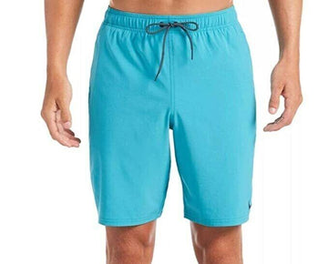 Nike Mens Contend Water-Repellent 9" Swim Trunks Blue Size S MSRP $52