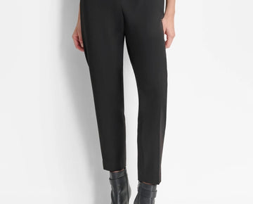 DKNY Women's Pyrn Foldover-Waist Ankle Pants Black Size 14 MSRP $99
