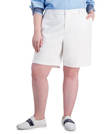 Tommy Hilfiger Plus Size Hollywood Bermuda Shorts WHITE Size 22W MSRP $70