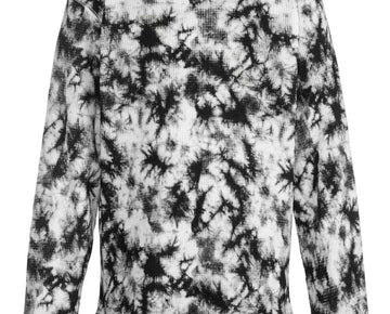 UNIVIBE Big Boys Greenwood Thermal T-shirt White Black Size L MSRP $32