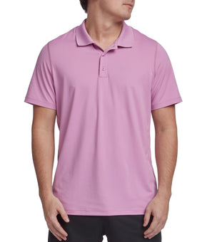 Reebok Mens Regular fit Short Sleeve Training Polo Shirt Size M Pink Solid