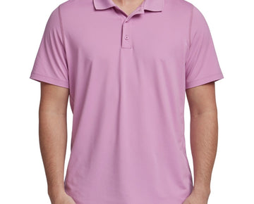 Reebok Mens Regular fit Short Sleeve Training Polo Shirt Size XXL Pink Solid