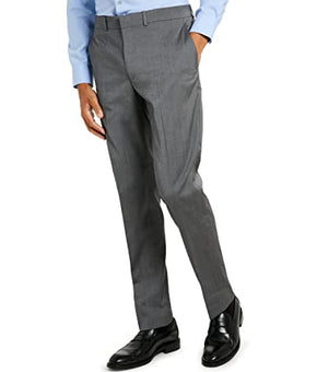 Kenneth Cole REACTION Men's Techni-Cole Stretch Slim Fit Pants Gray, 40W x 32L