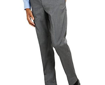 Kenneth Cole REACTION Men's Techni-Cole Stretch Slim Fit Pants Gray, 40W x 32L