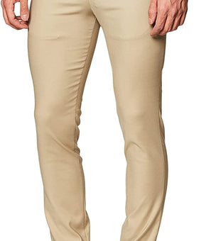 Calvin Klein Mens Modern Stretch Chino Wrinkle Resistant Pants 32W x 34L Cantucci