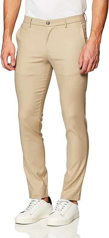 Calvin Klein Mens Modern Stretch Chino Wrinkle Resistant Pants 32W x 34L Cantucci