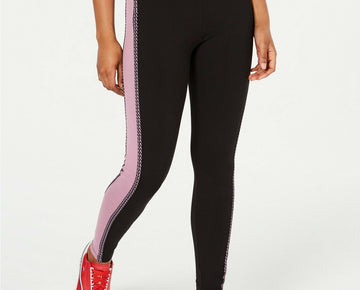 Fila Ona Colorblocked Logo Women's Leggings Size XS Black, Light Purple