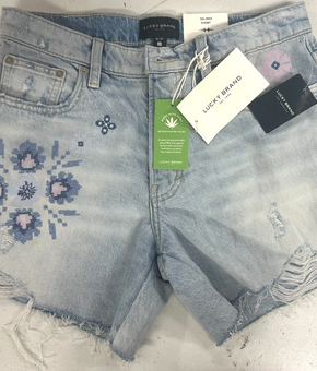 Lucky Brand Women's Island Hop Shorts, Blue Size 27 MSRP $80