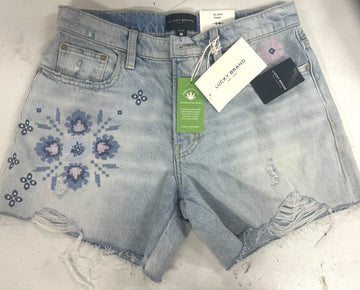 Lucky Brand Women's Island Hop Shorts, Blue Size 27 MSRP $80