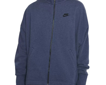 NIKE Women's Essential Fleece Cardigan Size S Navy Blue MSRP $70