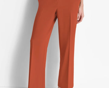 DKNY Women's Mid-Rise Wide-Leg Pleat-Front Pants Brick Brown Size 16 MSRP $99