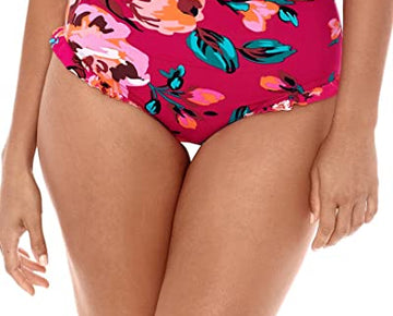 Skinny Dippers Women's Hot House Daisy Duke Ruffle Leg Swimwear Bottom XL