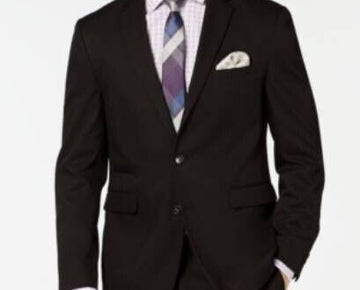 Vince Camuto Mens SlimFit Stretch Wrinkle-Resist Suit Black Size 46REG MSRP $360