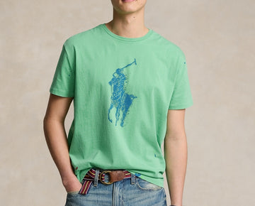 Polo Ralph Lauren Men's Big Pony Jersey T-Shirt Green Size S MSRP $70